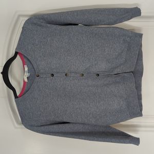 Boden Light Gray Cardigan Size 8 NWOT